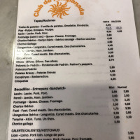 Club De L'empanada menu