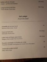 Sa Capella menu