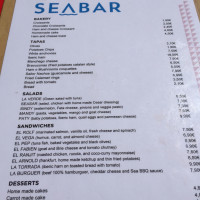 Seabar menu