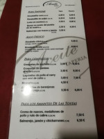 Taperia Aceite menu