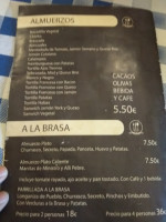 Casa Botija menu