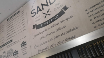 Sandy Sandwich menu