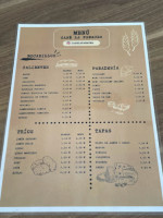 La Panacea menu