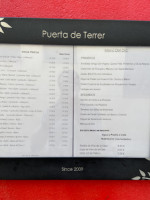 Taberna Puerta De Terrer menu