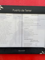 Taberna Puerta De Terrer menu