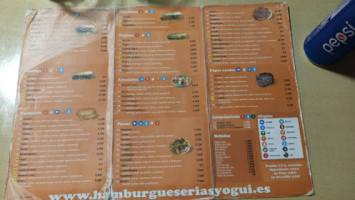 Hamburgueseria Pizzeria Yogui menu