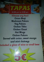 Bombay Catral menu