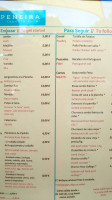Peneira Restobar menu