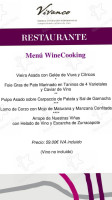 Vivanco. Cultura De Vino menu
