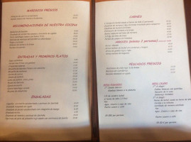Posada De La Cal menu