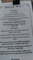 Cafe Del Centre menu