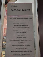 Bagueteria Carpanta Sl. menu