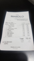 Manolo menu