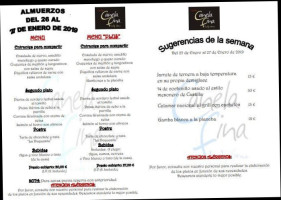 Canela Fina Gastro menu