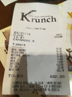 Krunch menu