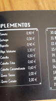 San Fermín menu