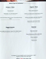 Slamrestaurant menu