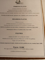 Casa Carmen menu