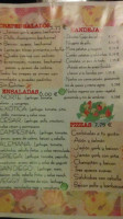 Agualuna menu