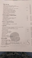 Charolais menu