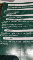 Alfonso Valderas menu