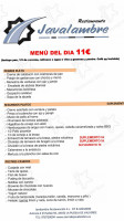 Cafeteria Javalambre Bocadillos Y Platos Combinados menu