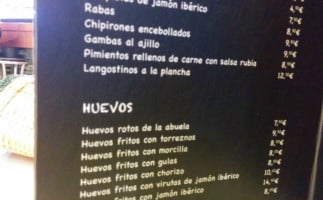 Restaurante-bar&cafe Don Jamón menu