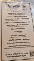 La Torreta menu