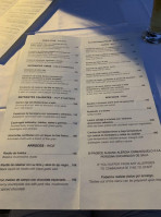 Cabo Norte menu