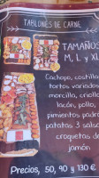 Parrilla Sidreria El Chispero menu