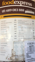 Food Express menu