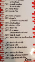 Cafeteria La Plaza menu