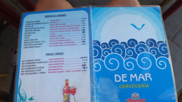 Cerveceria De Mar menu