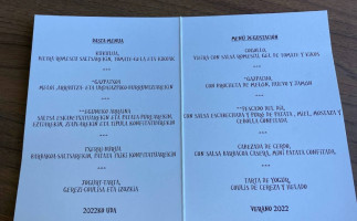 Karlos Arguiñano Jatetxea menu