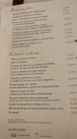 La Parrilla de San Lorenzo menu