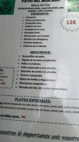 Patio Del Mercado menu