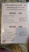 K'delicia menu