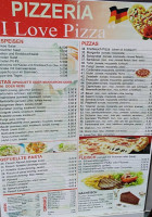 I Love Pizza Malaga menu