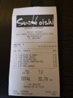 Sushi Oishi menu