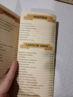 Casa Tolo menu