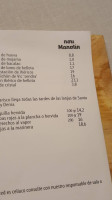 Nou Manolín menu