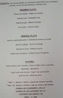 Restaurant-bar La Closca menu