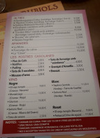 Can Gaspar menu