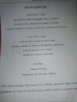 Casa Marzo menu