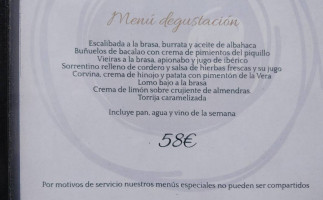 El Almirez De Francisco Alvarez menu