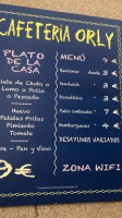 Cafeteria Orly menu