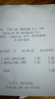 Cafe De Mercado menu