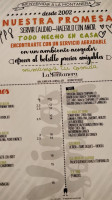 Meson La Montanera menu