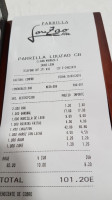Parrilla Louzao menu