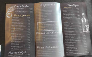 Gozkoetxe Jatetxea Cervecera menu